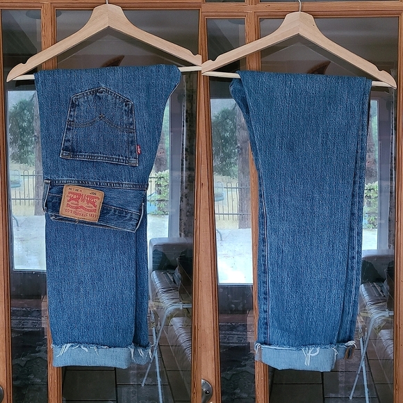 Levi's Denim - Vintage Levi's Levi Strauss 501 Cutoff Blue Jeans W 30 x L 29.5